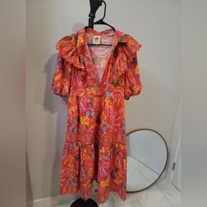 Farm Rio women’s good vibes midi dress Medium